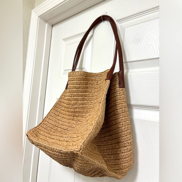 NWT J.Crew Large Handknotted Packable Tote Bag - Picture 6 of 9